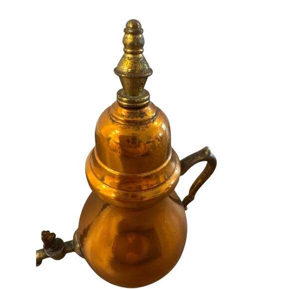 Vintage Copper & Brass Samovar Coffee Pot Made In Holland Ornate Antique Design - Picture 2 of 7